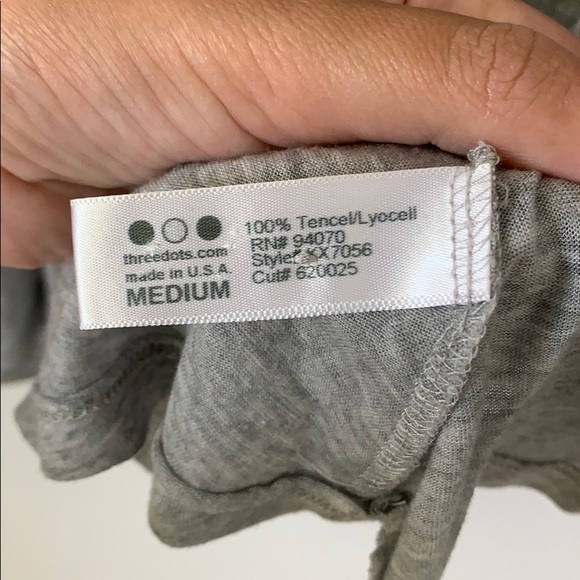 Three Dot ribbed draped cardigan - Picture 3 of 3